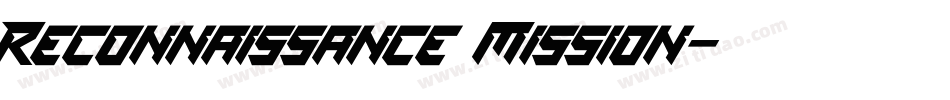 Reconnaissance Mission字体转换